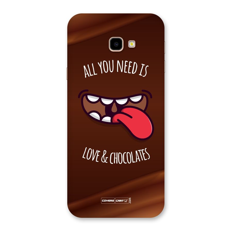 Love and Chocolates Back Case for Galaxy J4 Plus