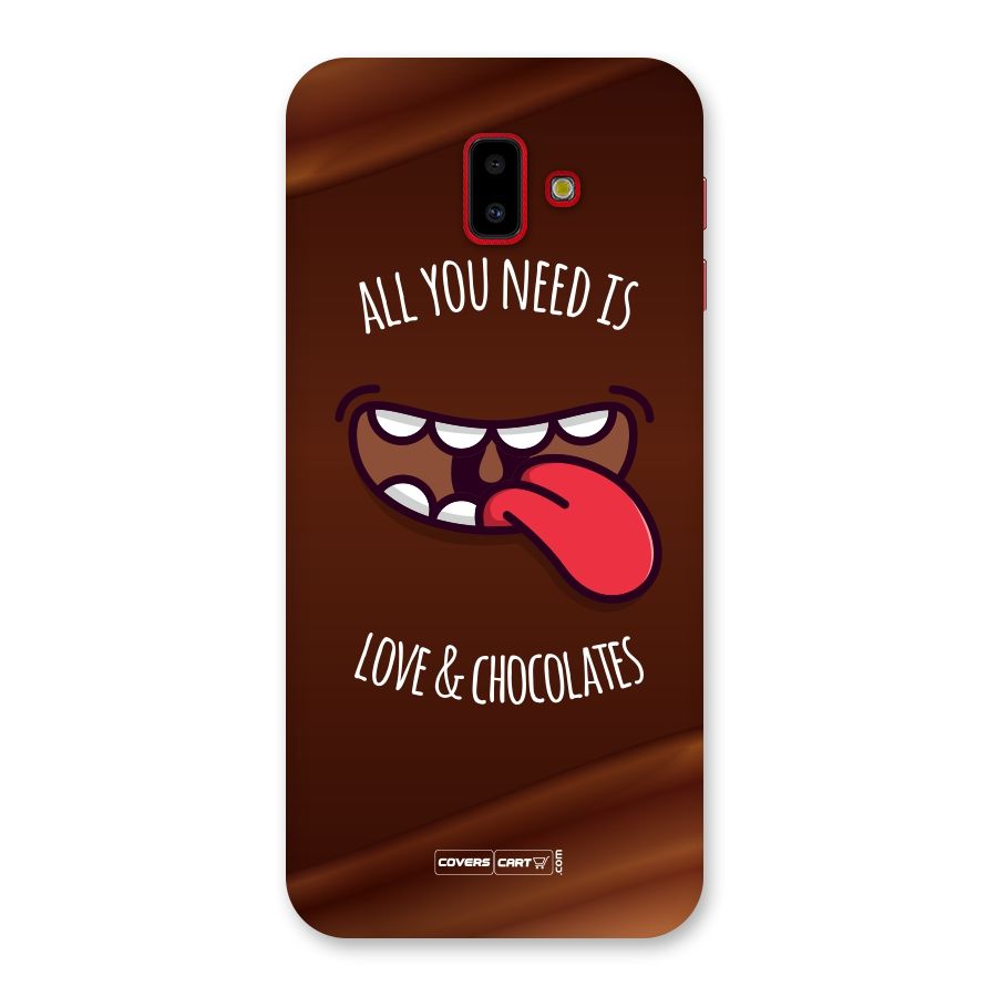 Love and Chocolates Back Case for Galaxy J6 Plus