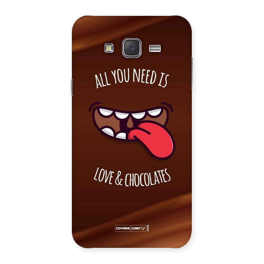 Love and Chocolates Back Case for Galaxy J7