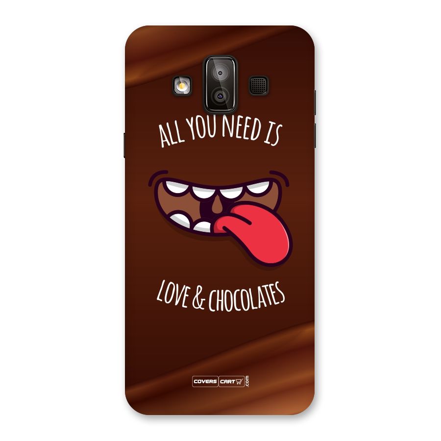 Love and Chocolates Back Case for Galaxy J7 Duo