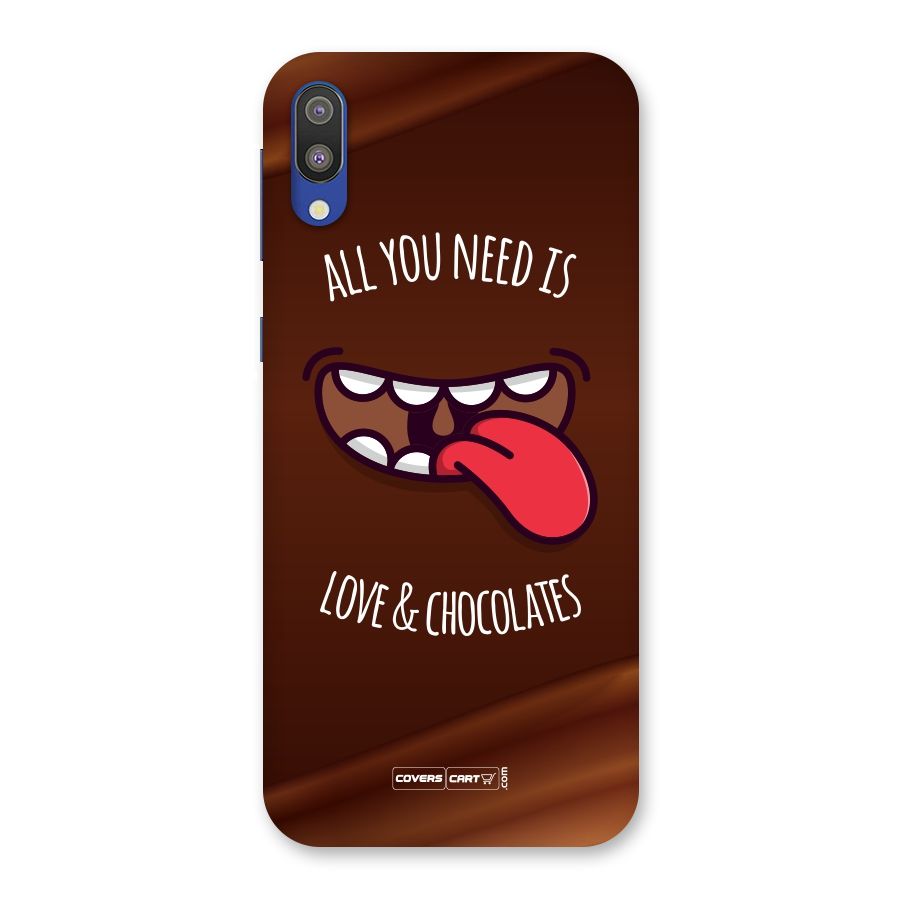 Love and Chocolates Back Case for Galaxy M10