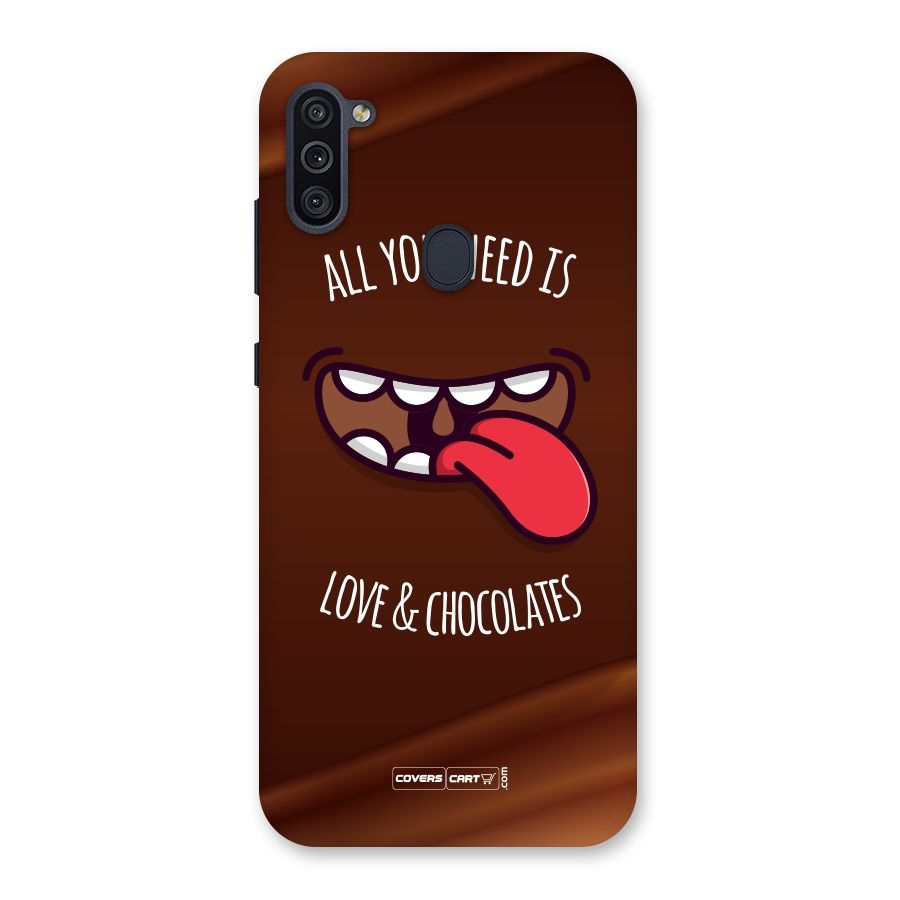 Love and Chocolates Back Case for Galaxy M11