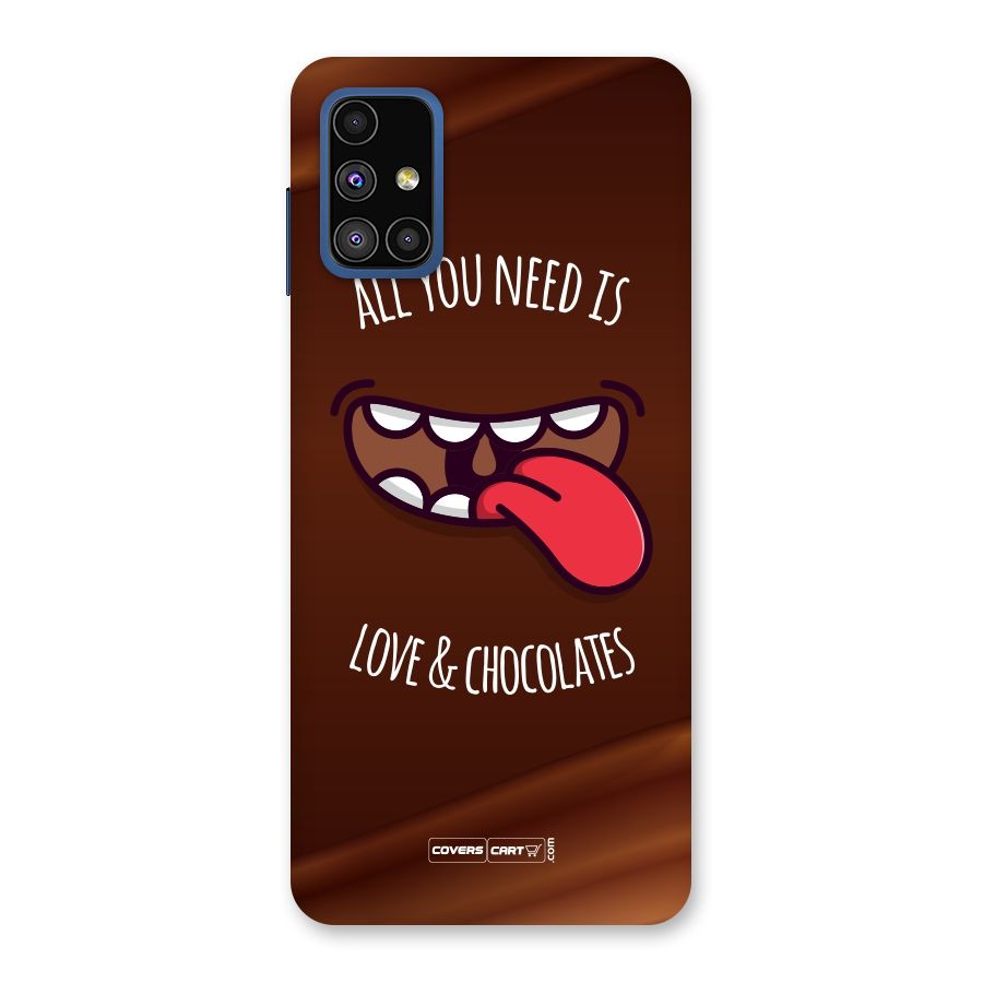 Love and Chocolates Back Case for Galaxy M51