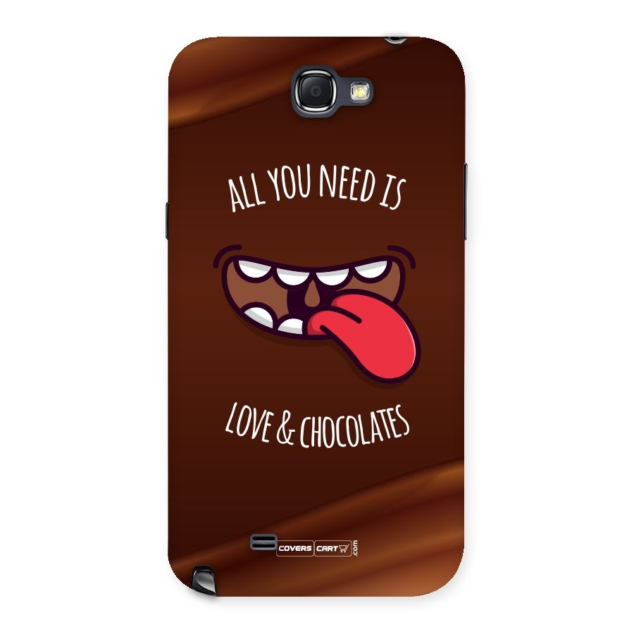 Love and Chocolates Back Case for Galaxy Note 2