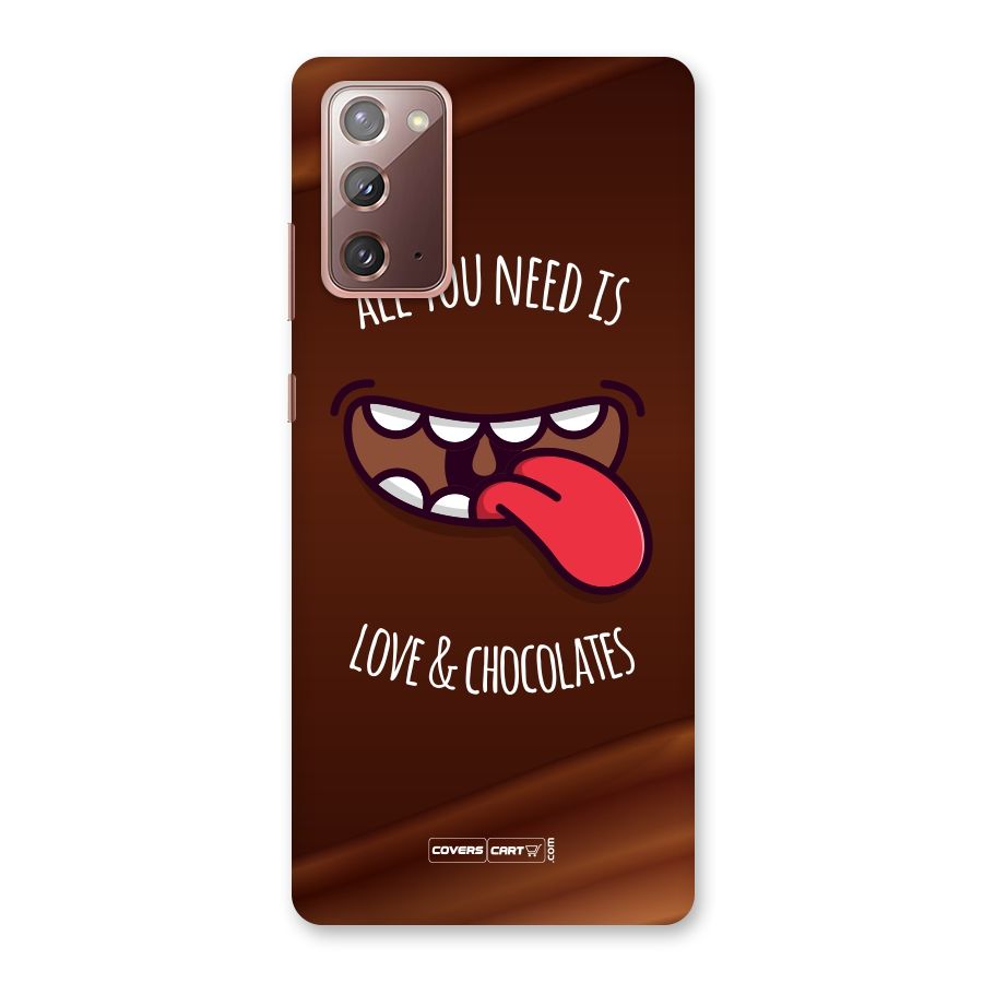 Love and Chocolates Back Case for Galaxy Note 20