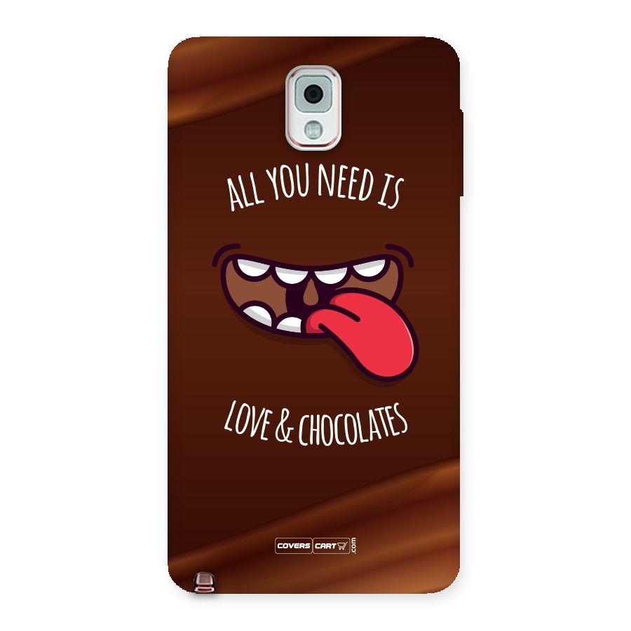 Love and Chocolates Back Case for Galaxy Note 3