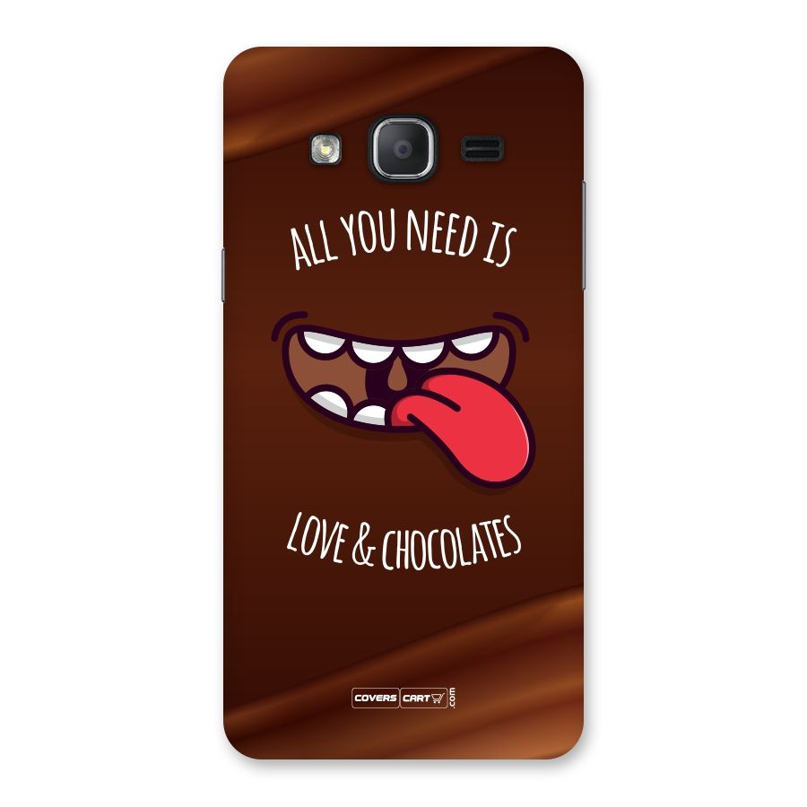 Love and Chocolates Back Case for Galaxy On7 2015