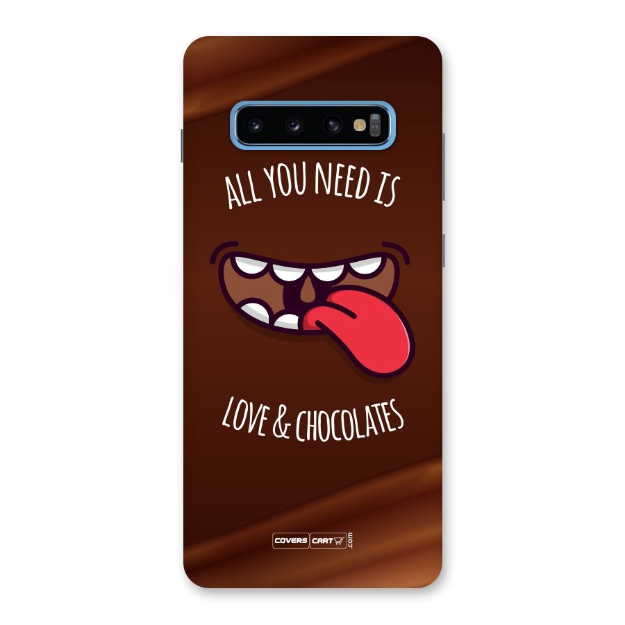 Love and Chocolates Back Case for Galaxy S10 Plus