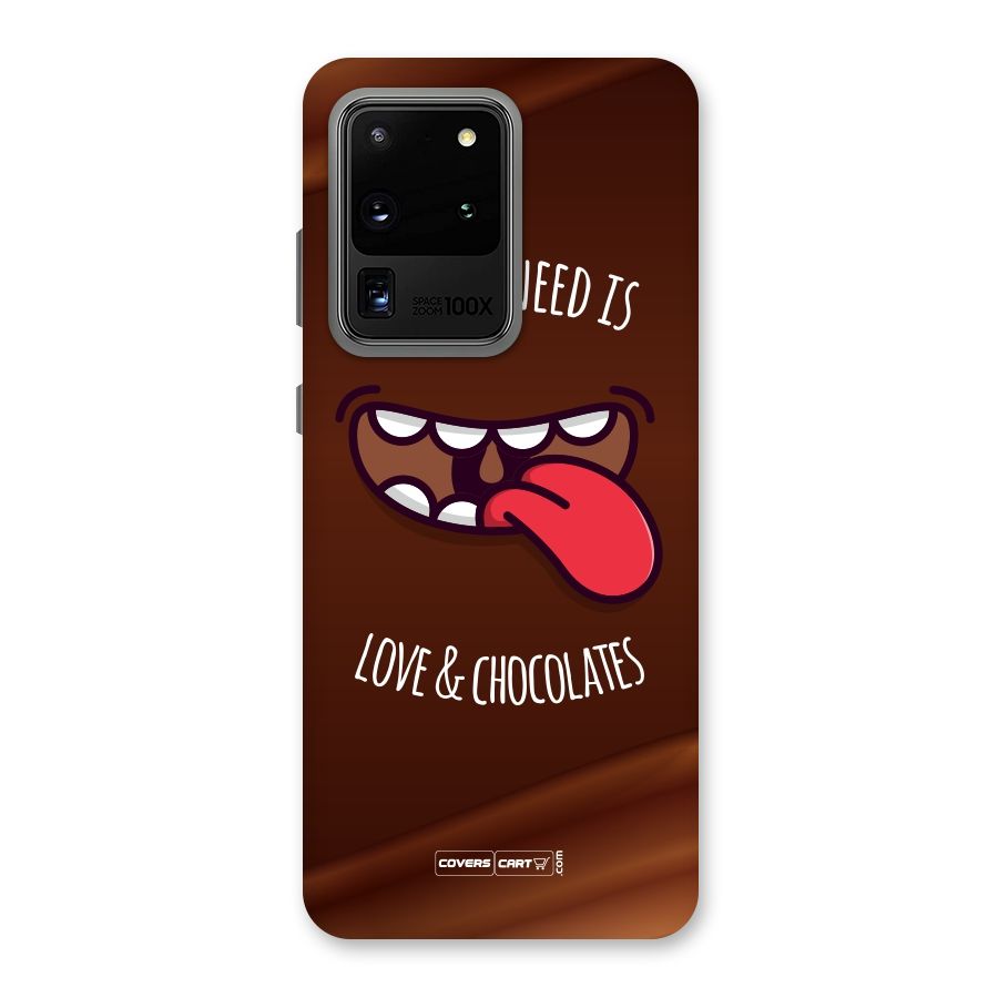 Love and Chocolates Back Case for Galaxy S20 Ultra