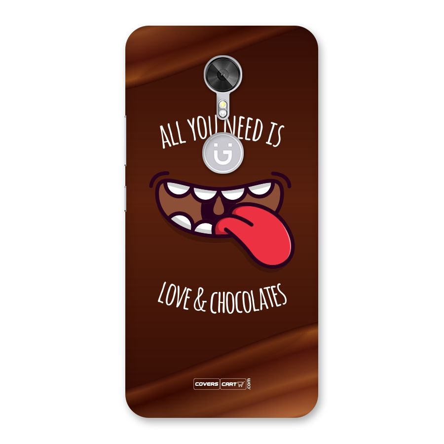 Love and Chocolates Back Case for Gionee A1