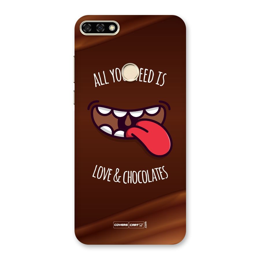Love and Chocolates Back Case for Honor 7A