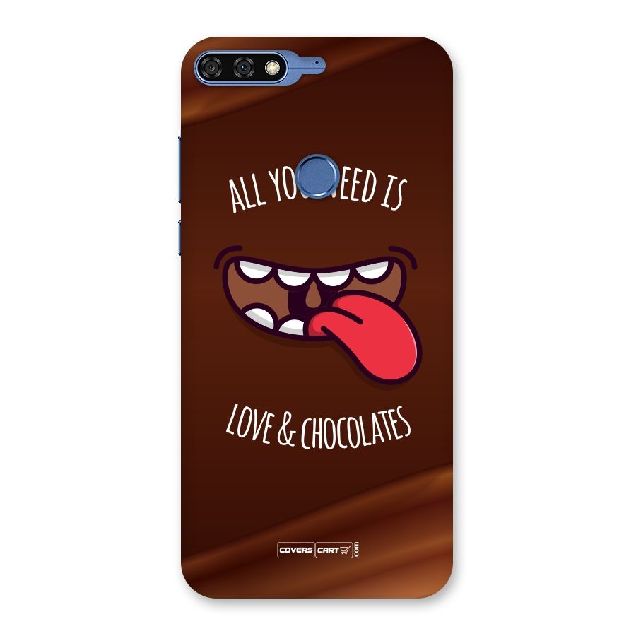 Love and Chocolates Back Case for Honor 7C