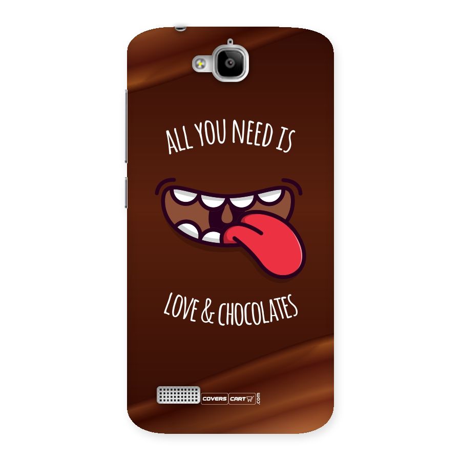 Love and Chocolates Back Case for Honor Holly
