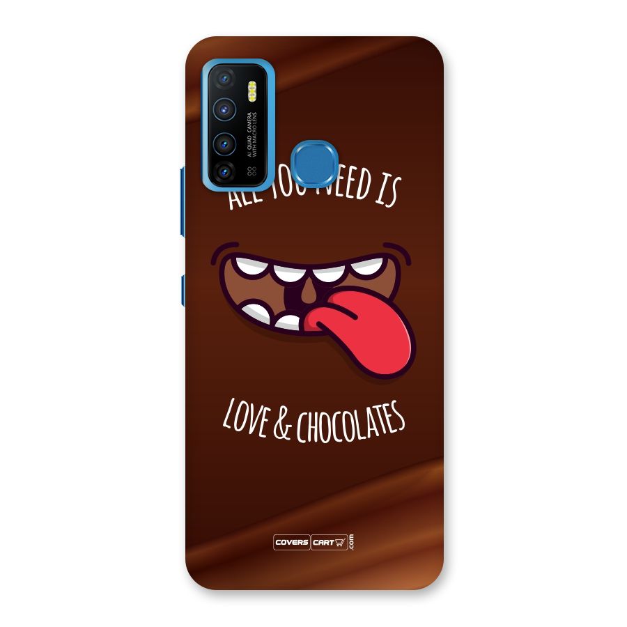 Love and Chocolates Back Case for Infinix Hot 9