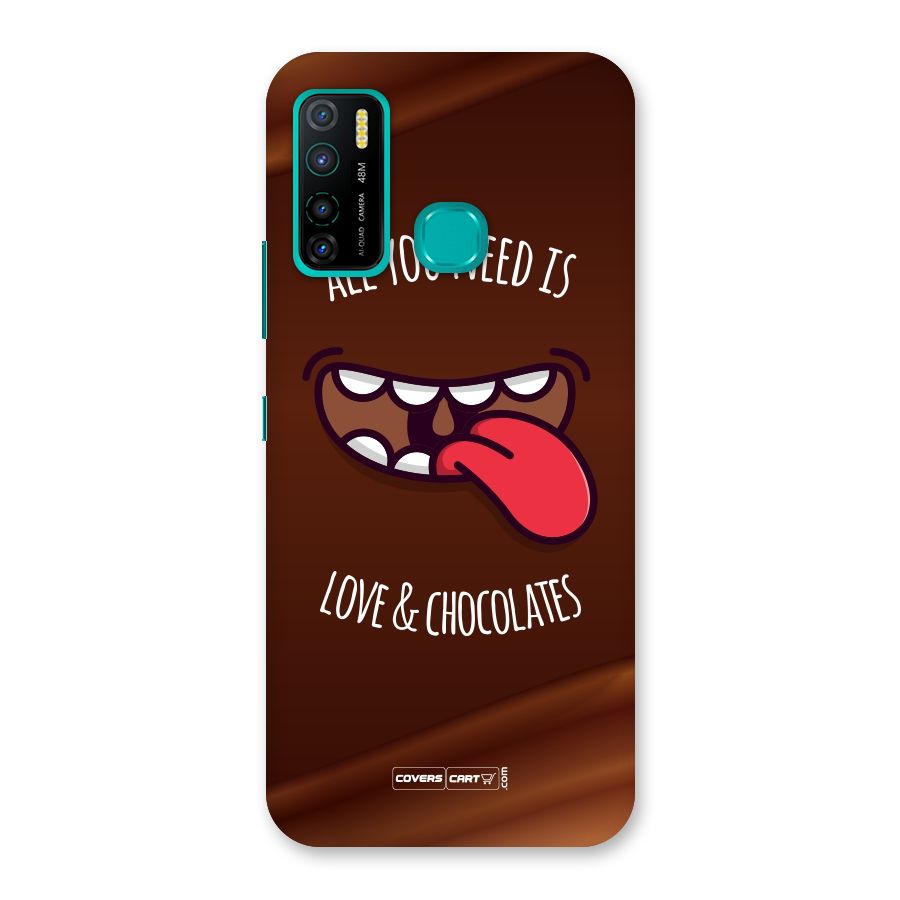 Love and Chocolates Back Case for Infinix Hot 9 Pro