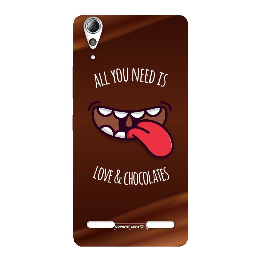 Love and Chocolates Back Case for Lenovo A6000 Plus