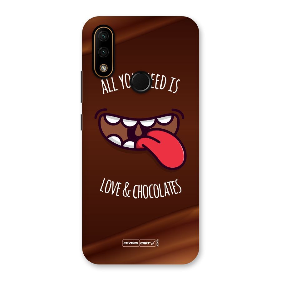 Love and Chocolates Back Case for Lenovo A6 Note
