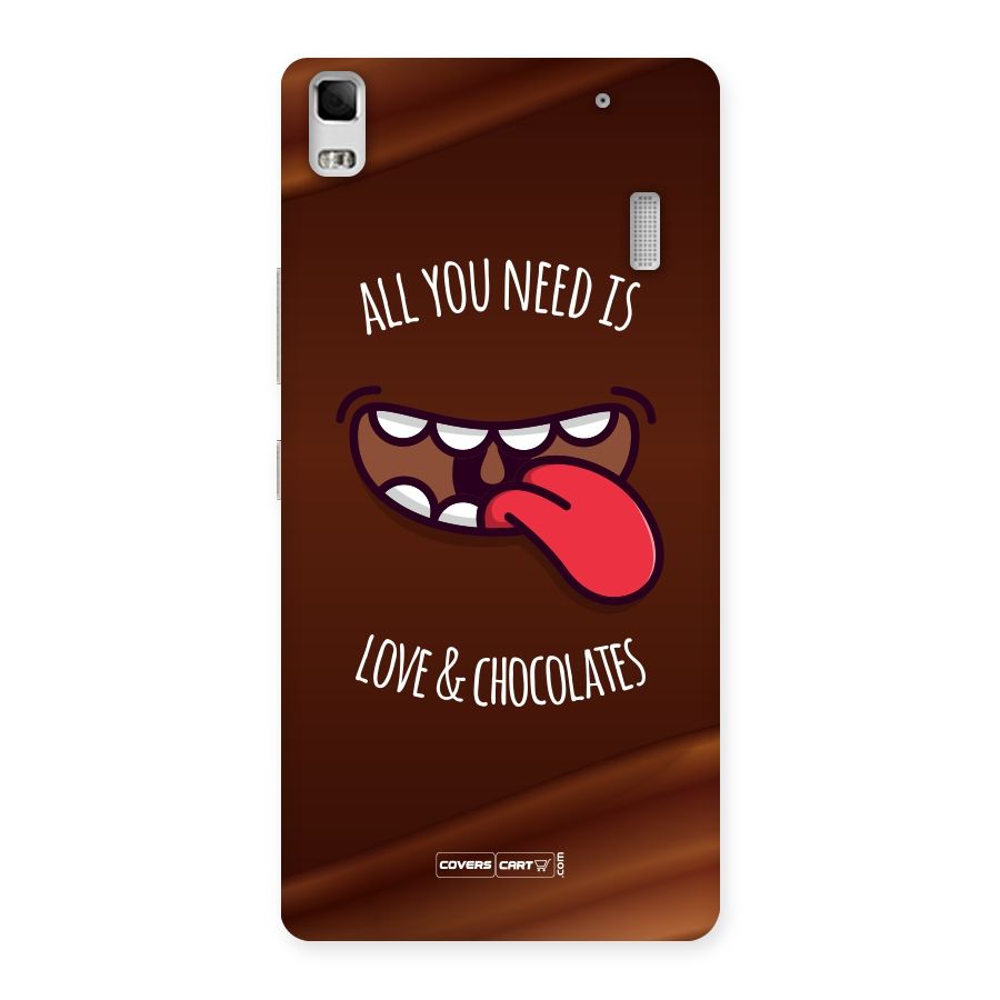 Love and Chocolates Back Case for Lenovo A7000