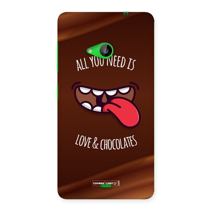 Love and Chocolates Back Case for Lumia 535