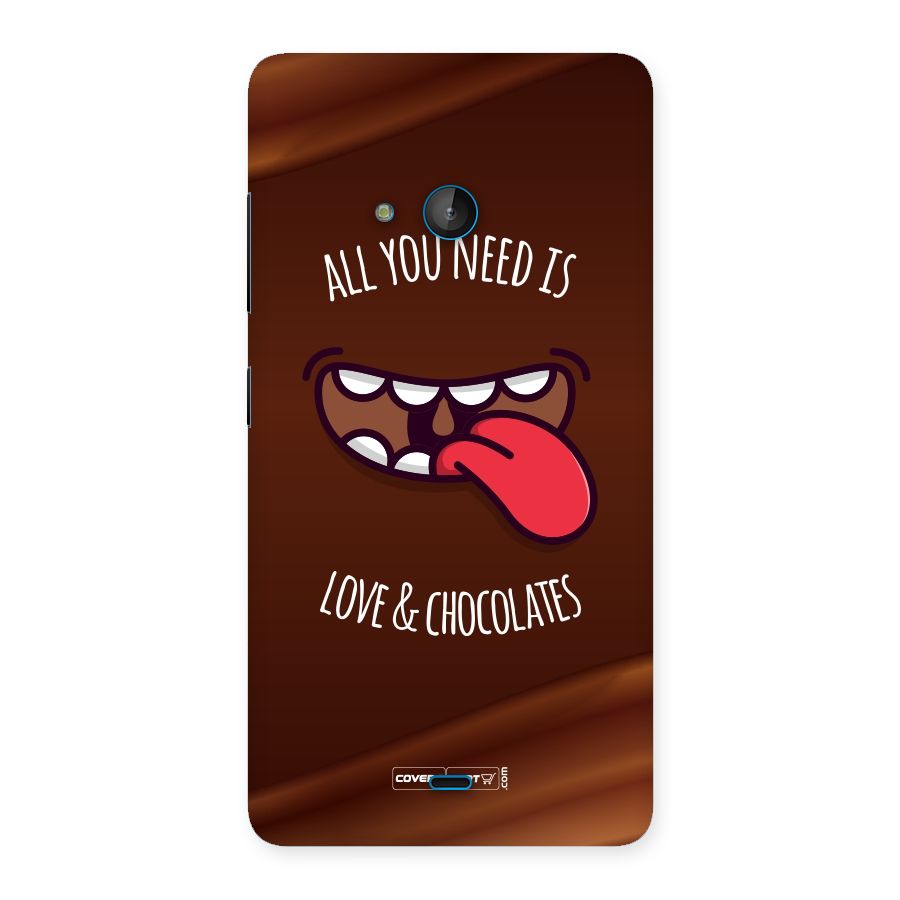 Love and Chocolates Back Case for Lumia 540