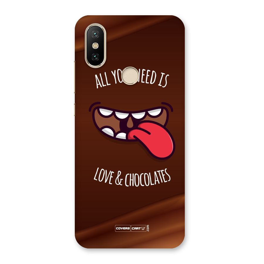 Love and Chocolates Back Case for Mi A2