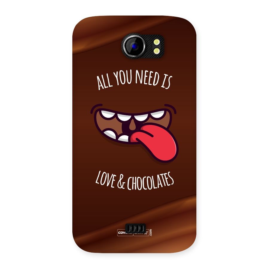 Love and Chocolates Back Case for Micromax Canvas 2 A110