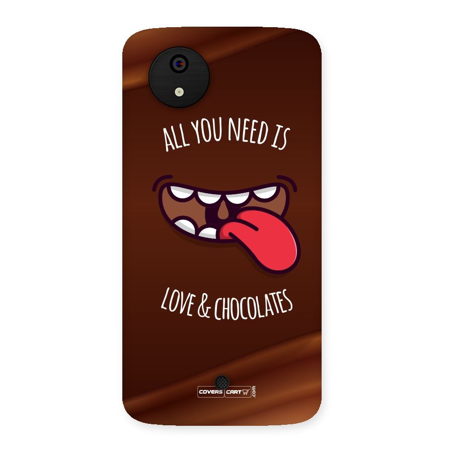 Love and Chocolates Back Case for Micromax Canvas A1