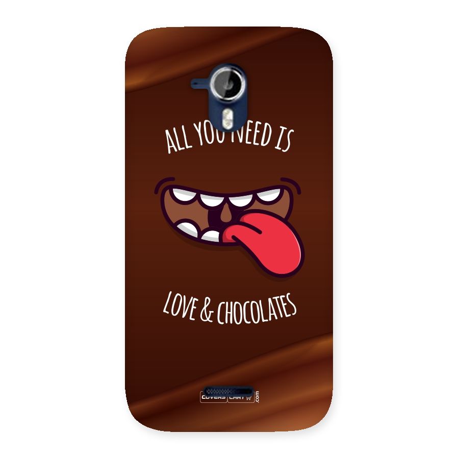 Love and Chocolates Back Case for Micromax Canvas Magnus A117