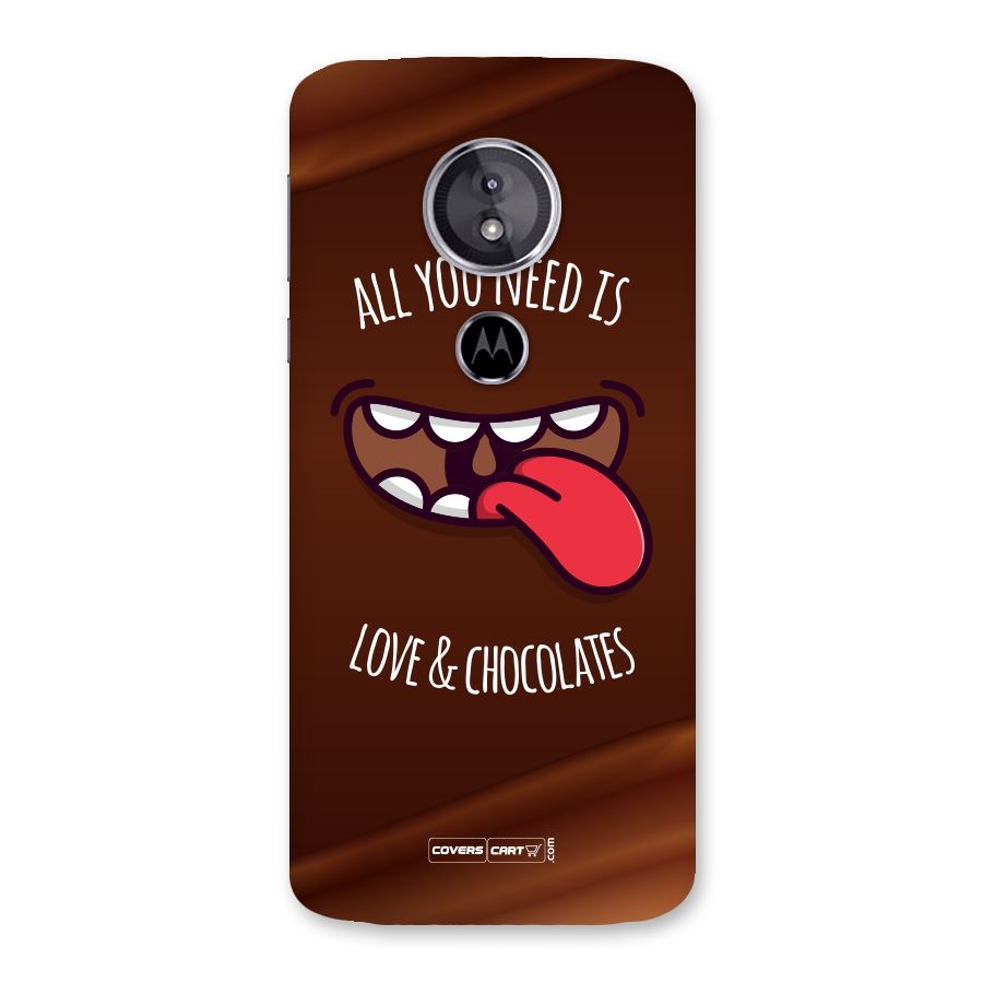 Love and Chocolates Back Case for Moto E5