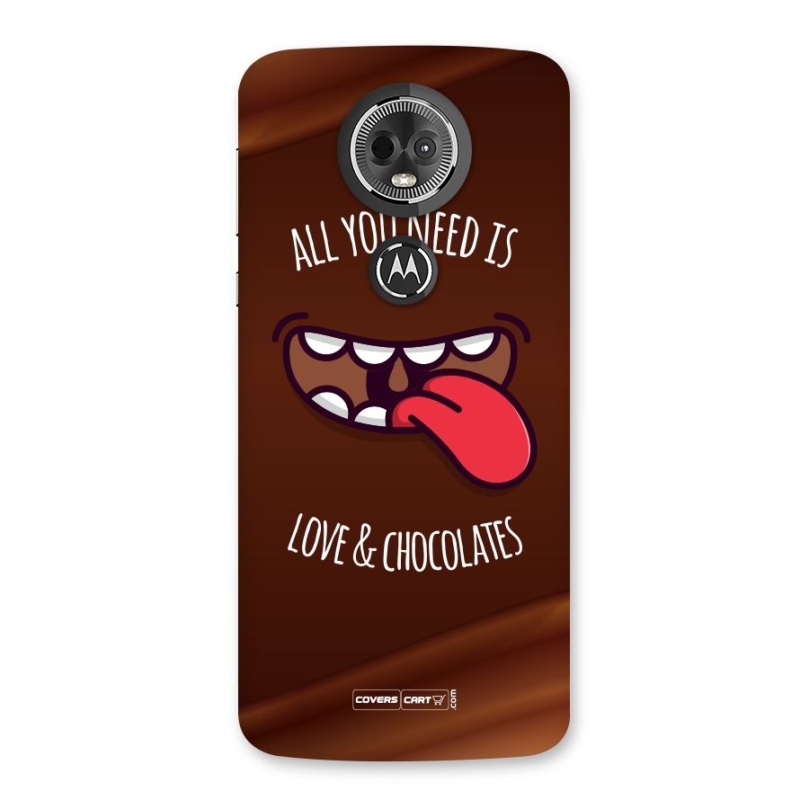 Love and Chocolates Back Case for Moto E5 Plus