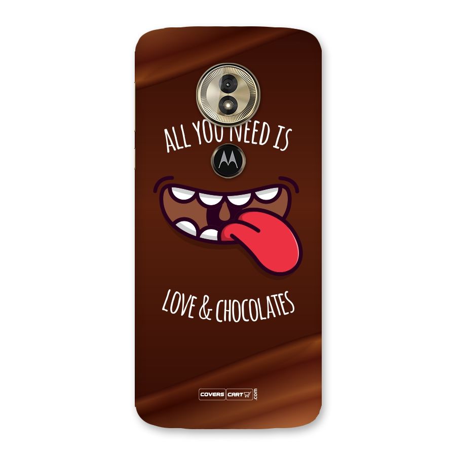 Love and Chocolates Back Case for Moto G6 Play