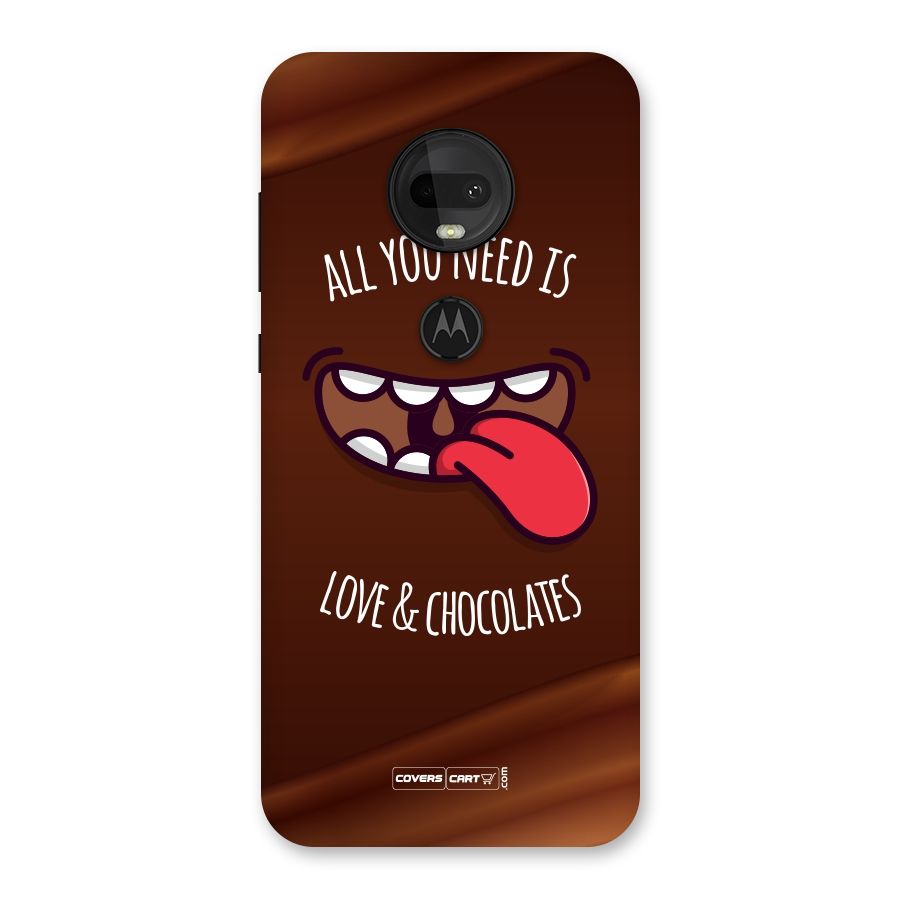 Love and Chocolates Back Case for Moto G7
