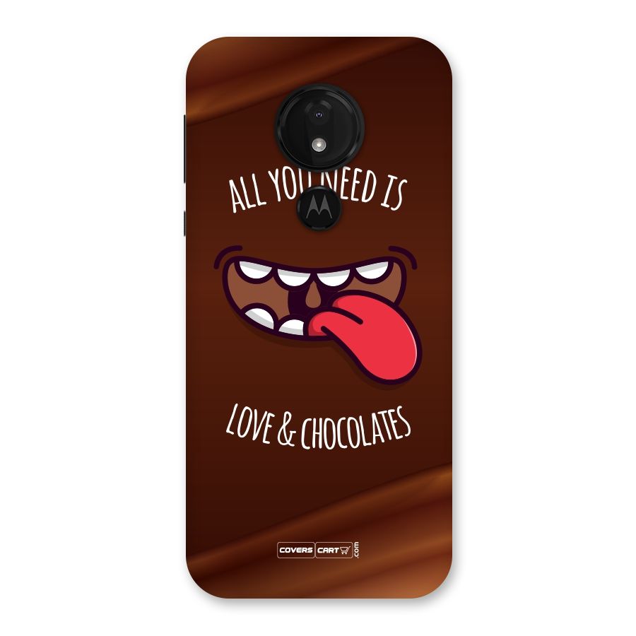 Love and Chocolates Back Case for Moto G7 Power