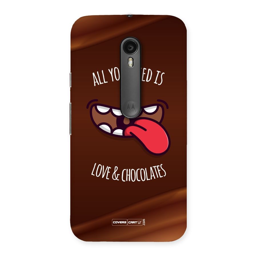 Love and Chocolates Back Case for Moto G Turbo