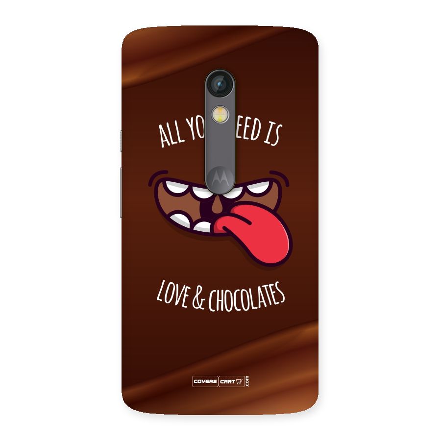 Love and Chocolates Back Case for Moto X Play