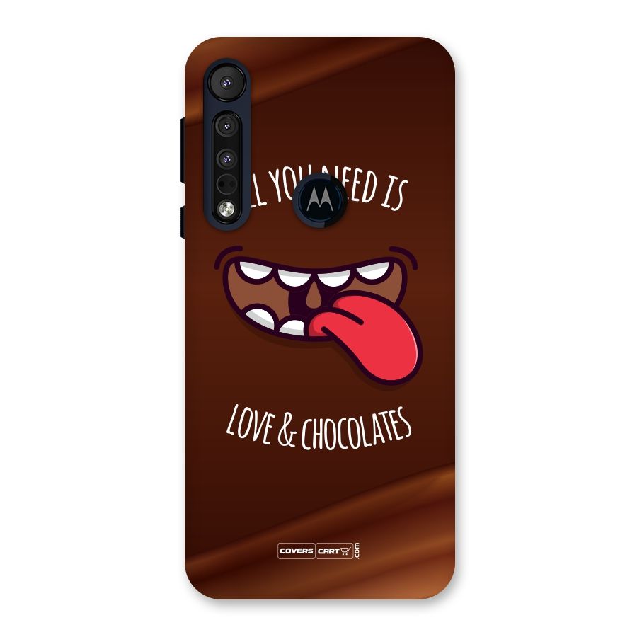 Love and Chocolates Back Case for Motorola One Macro