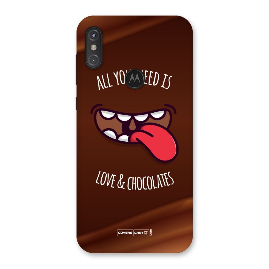 Love and Chocolates Back Case for Motorola One Power