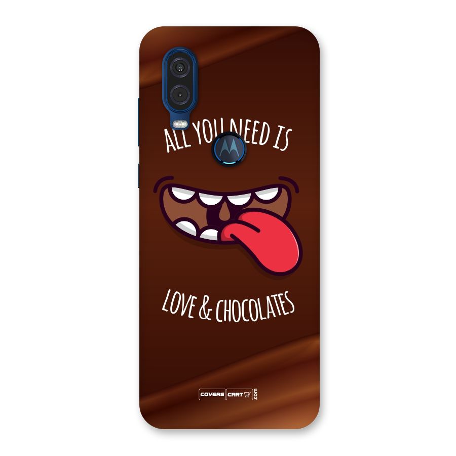 Love and Chocolates Back Case for Motorola One Vision