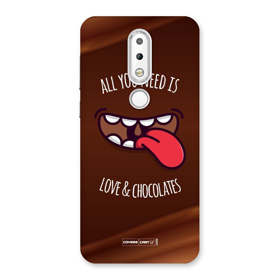 Love and Chocolates Back Case for Nokia 6.1 Plus