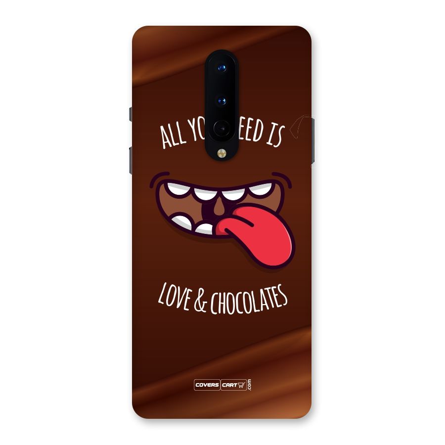Love and Chocolates Back Case for OnePlus 8