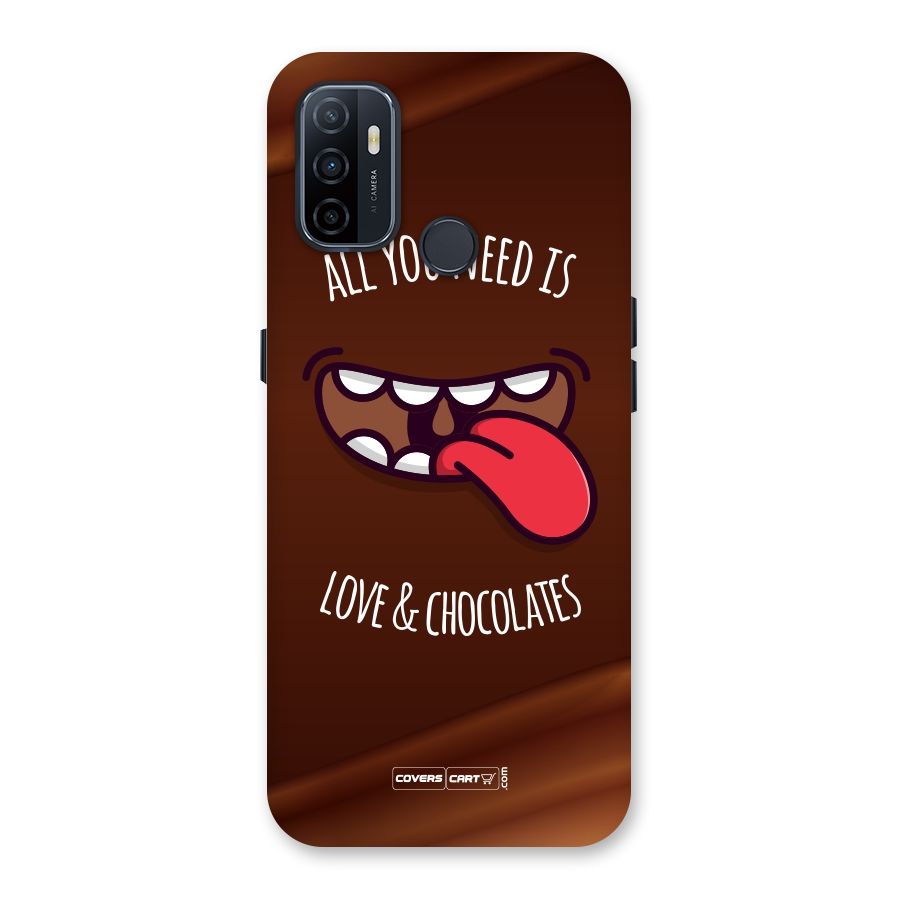 Love and Chocolates Back Case for Oppo A32