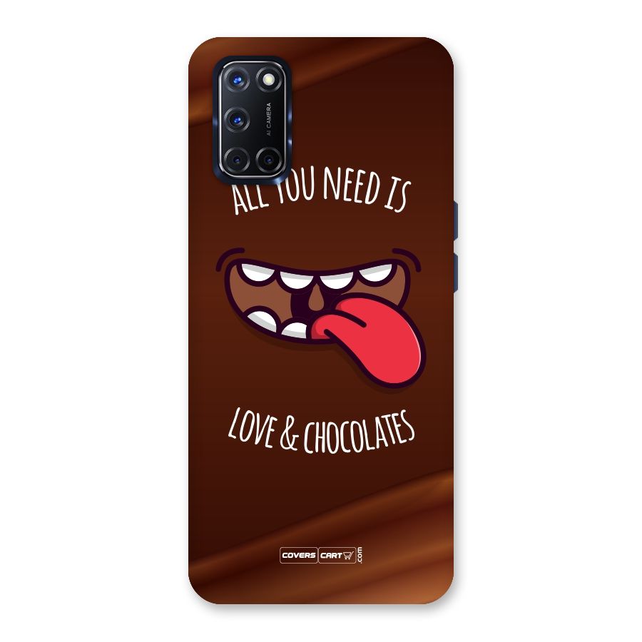 Love and Chocolates Back Case for Oppo A52