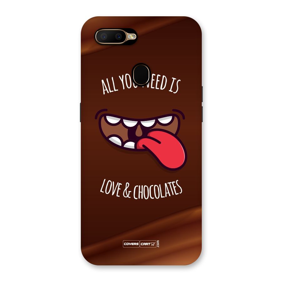 Love and Chocolates Back Case for Oppo A5s