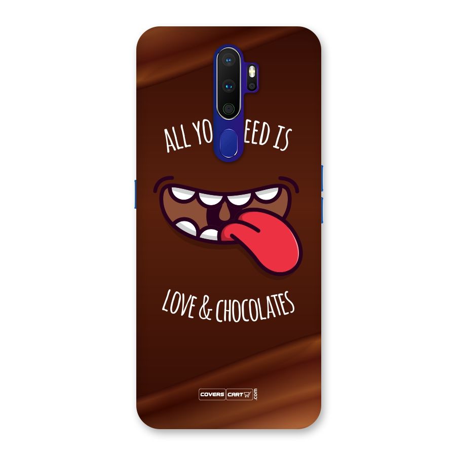 Love and Chocolates Back Case for Oppo A9 (2020)
