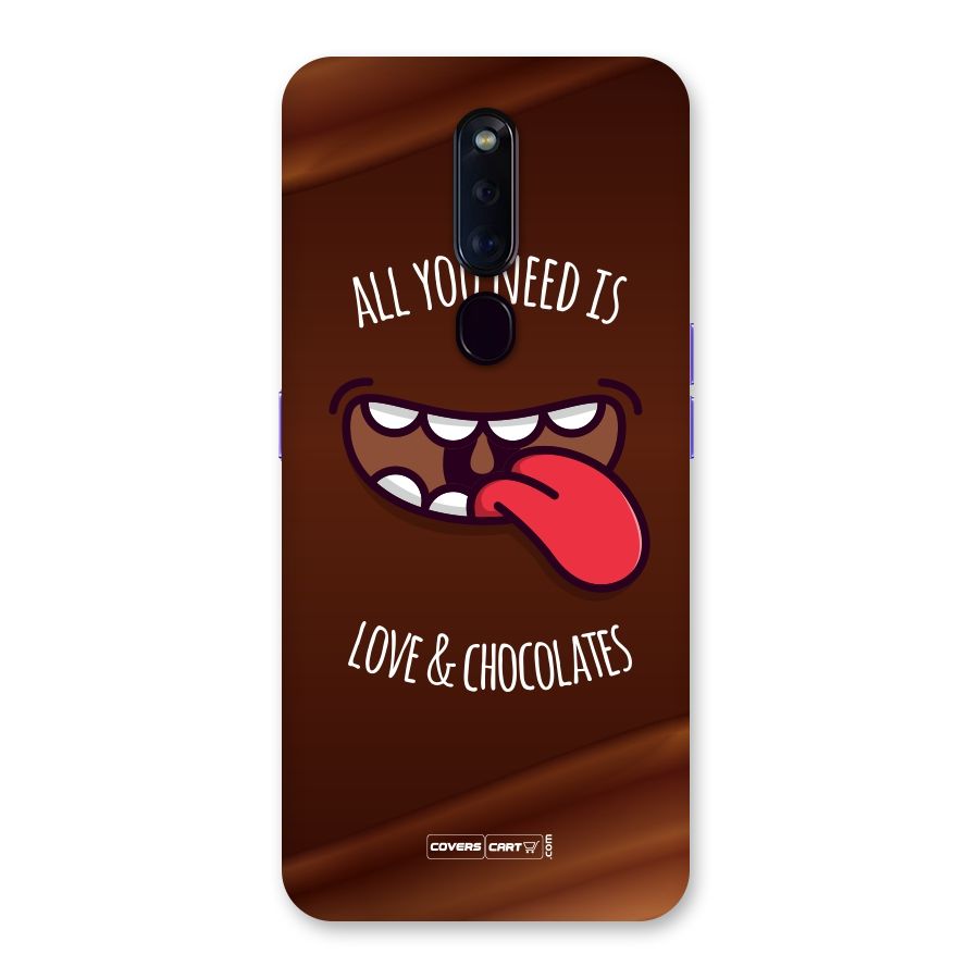 Love and Chocolates Back Case for Oppo F11 Pro
