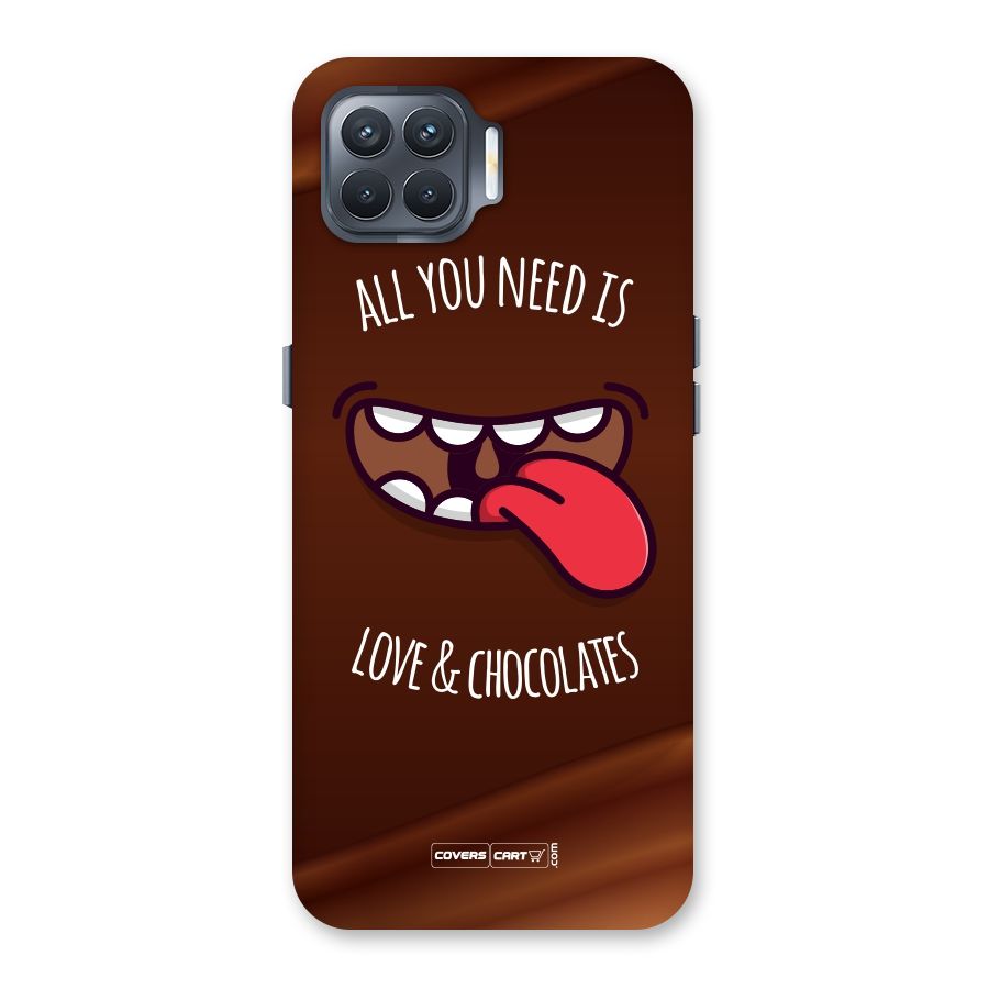 Love and Chocolates Back Case for Oppo F17 Pro