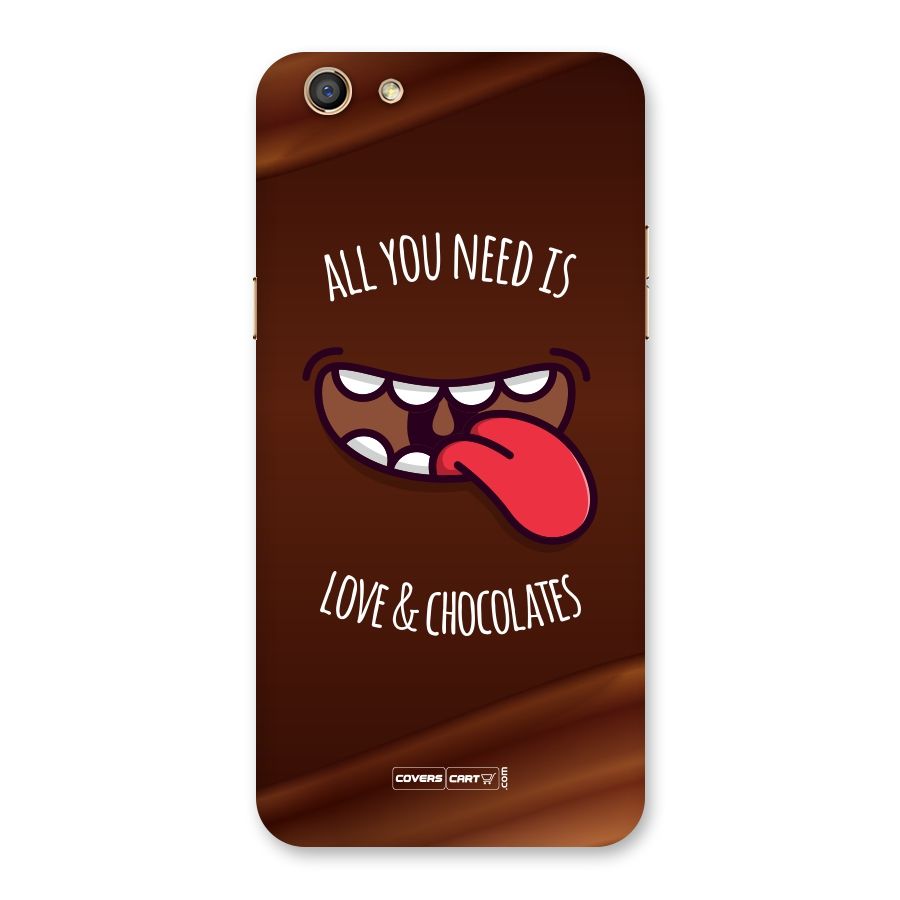 Love and Chocolates Back Case for Oppo F3