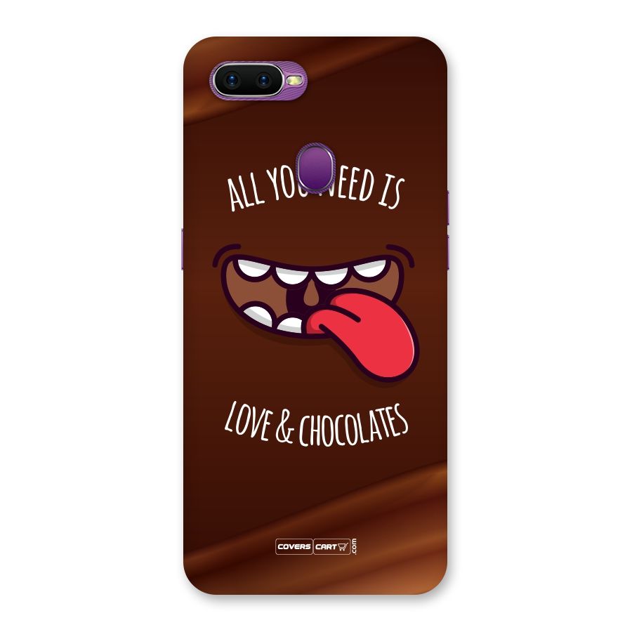 Love and Chocolates Back Case for Oppo F9