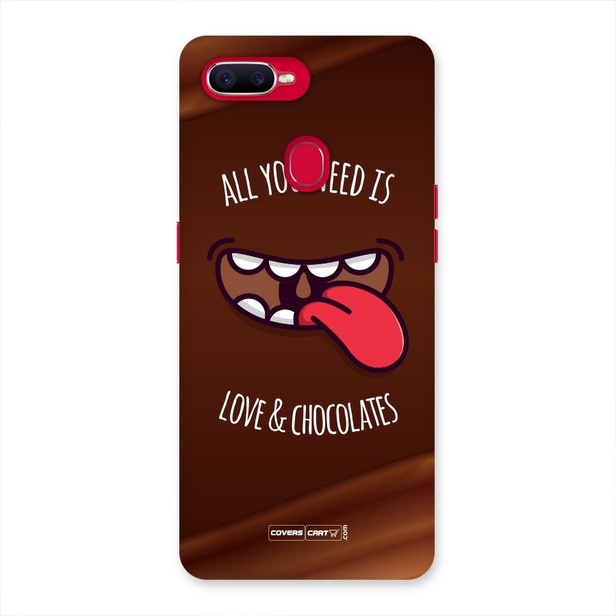 Love and Chocolates Back Case for Oppo F9 Pro
