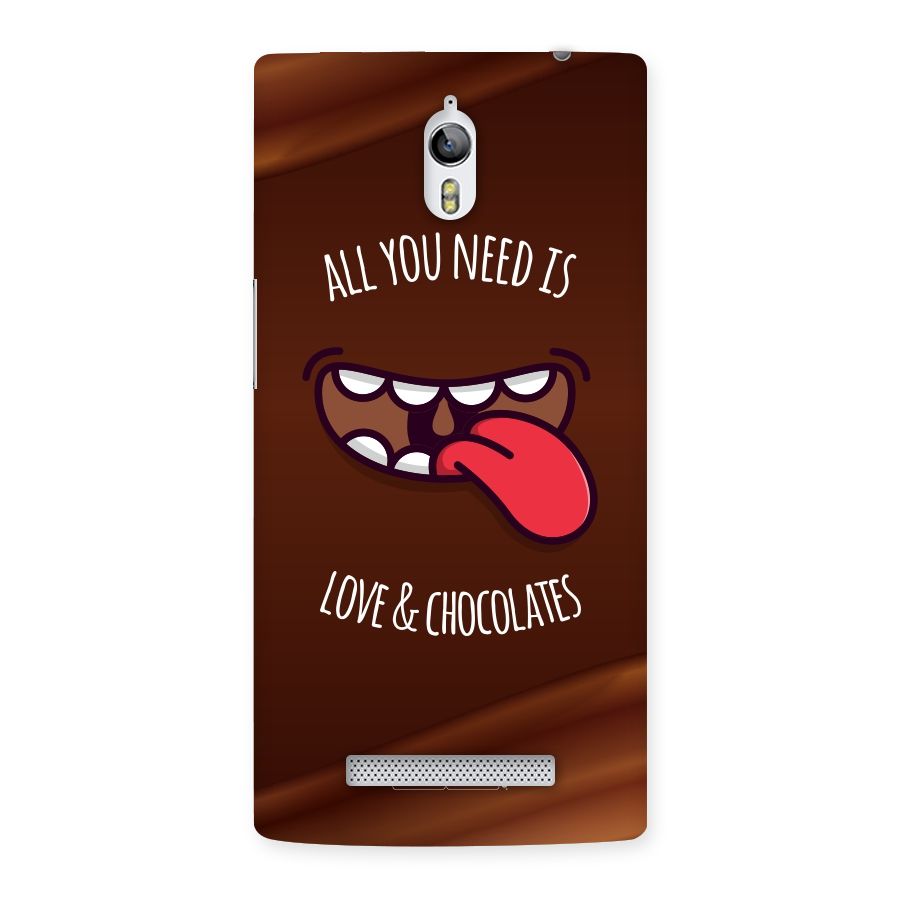 Love and Chocolates Back Case for Oppo Find 7